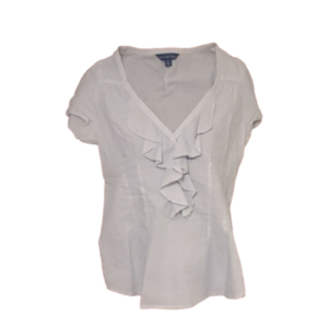 American eagle size 6 blouse with ruffles